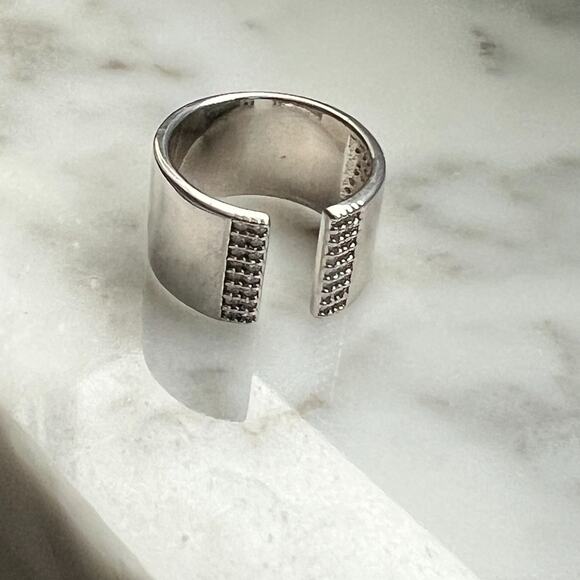 FREIDA ROTHMAN Radiance Open Cuff RIng Size 6 - Picture 4 of 4